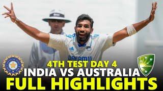 India vs Australia Full Highlights 4th Test 2024 Day 4 | IND VS AUS