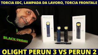 Torcia EDC potente Olight Perun 3 lampada da lavoro, frontale #blackfriday  #olightworld #olight