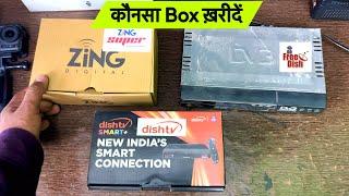 Best Farah Set Top Box DishTv Vs Zing Super FTA Vs DD Free Dish Tv | India Best No.1 DTH Brand