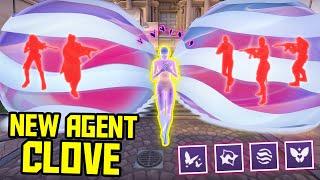 NEW AGENT CLOVE - ALL ABILITIES & INTERACTIONS EXPLAINED!
