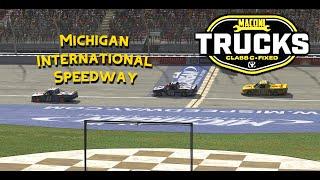 NASCAR Trucks Clash at Michigan! | Intense iRacing Action | ZDubLee