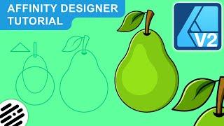 Affinity Designer Tutorial: How to Draw a Pear