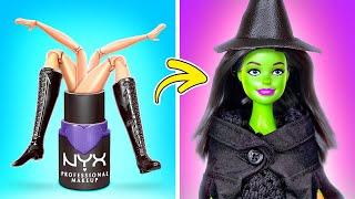 Extreme Makeover From Poor Barbie Doll to Wicked Doll *Mini Crafts* by 123 GO!