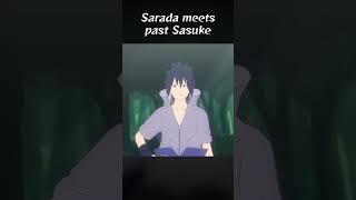 Sarada meets Sasuke in the past