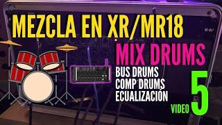 SONIDO EN VIVO -  MEZCLA EN XR 18 MR18 MIX DE BATERIA: BUS / COMPRESION  / ECUALIZACION