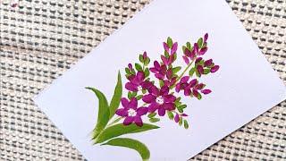 acrylic flower painting/flower painting/easy painting