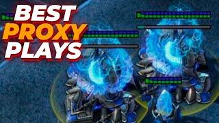 THE CRAZIEST PROXY GATE PLAYS that happened in StarCraft 2