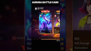 Aurora Battle Card  Free Fire Aurora Battle Card #shoets #freefireshorts #youtubeshorts