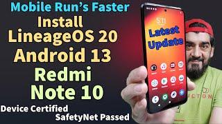 Install LineAgeOS 20 Android 13 On Redmi Note 10 Latest Update