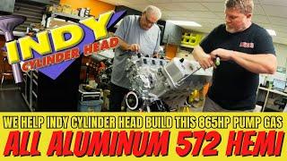 We Help INDY CYLINDER HEADS Build a 865HP Pump Gas All Aluminum 572 HEMI