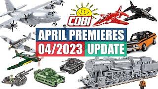  UPDATE - April premieres from COBI - 04/2023 - Planes, tanks, artillery, trains, cars