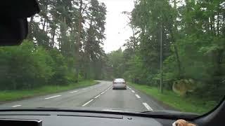 Bolt taxi ride toward Tallinn TV tower, Estonia