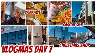 VLOGMAS DAY 7 | BREAKFAST | CHRISTMAS SHOP | GROCERY SHOP | MOTHER DAUGHTER DUO | SATURDAY