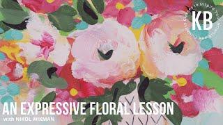 An Expressive Floral Painting with Nikol Wikman