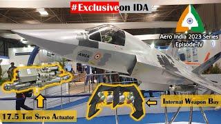 AMCA update from Aero India 2023 | CDR Status, 17.5 ton servo actuator & Internal Weapons Bay #drdo