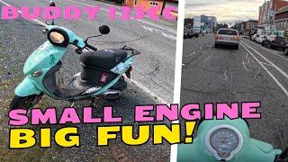 Genuine Buddy 125cc Friday scooter commute! GoPro 13