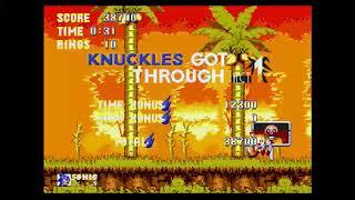 Sonic 3 Proto Angel Island Act 2 as glitched Knuckles