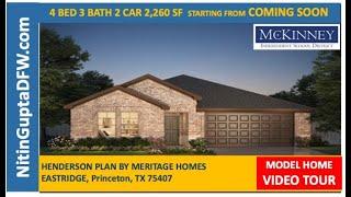 Eastridge in McKinney, TX Meritage Homes Henderson Plan Video Tour |  | Model Home Tour