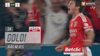 Golo João Neves: Benfica (2)-0 Gil Vicente (Liga 23/24 #20)