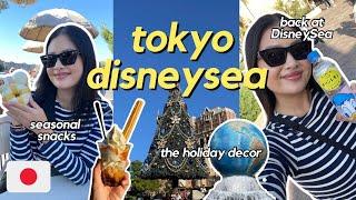  Tokyo DisneySea vlog  | back at DisneySea, the holiday decor, all the food (as per usual)