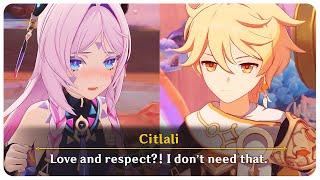 Traveler Teases & Flirts with Citlali (Cutscene) Citlali Story Quest | Genshin Impact 5.3