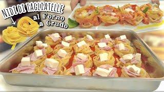 RAW OVEN-BAKED TAGLIATELLE NESTS idea for STRESS-FREE parties