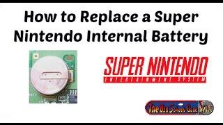 How to fix/replace a Super Nintendo SNES Save Battery