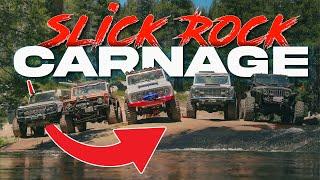 Trying to AVOID CARNAGE at SLICK ROCK 4x4 TRAIL