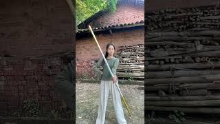 Kungfu china master 28/Hướng dẫn múa gậy #霞光腊月#kungfu #wing chun