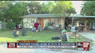 Four arrested for child neglect, two children removed from filthy Bradenton home