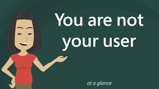 You are not your user