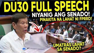 SENATE HEARING! Nagembal Lahat sa Senad0? Matap0s Nilantad Lahat ni FPRRD sa Hearing ang Katotohanan