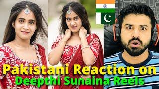 Pakistani React on Deepthi Sunaina Reels | Reaction Vlogger