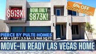 MOVE-IN READY Las Vegas New Build Home for Sale $873K 3,968 SqFt 4 BR & Loft + BIG CLOSING DISCOUNTS