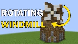 Working Windmill In Minecraft (tutorial) | Decorative Redstone #4