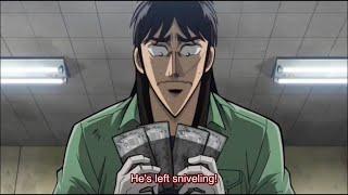 猛省するカイジ　Kaiji regrets so hard