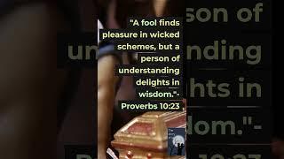 The Temptation of Wicked Schemes and the Delight of Wisdom | Proverbs 10:23 #ofw#motivation#pinoy