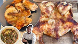 Amazing Roasted Thai Style Chicken• ONE OF THE RECIPES that you can eat in Thailand|ThaiChef Food