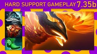 ⭐Phoenix 30+ K/A! Hard Support Gameplay 7.35b - Dota 2 Top MMR