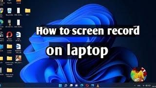 How to record screen on laptop?| #howtorecordscreen #howtorecordscreenonlaptop #tech