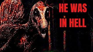 He was in Hell, looking at Heaven