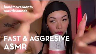 ASMR | FAST AND AGGRESSIVE LAYERED TRIGGERS 🫨 | mouth sounds | hand movements