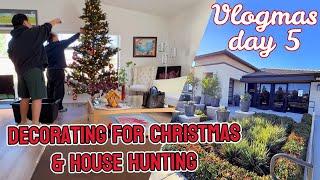 Decorating for Christmas & House Hunting Vlogmas Day 5