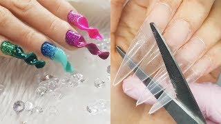 TRENDY ACRYLIC NAIL DESIGN IDEAS | LONG ACRYLIC NAILS
