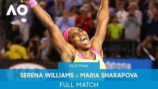 Serena Williams v Maria Sharapova Full Match | Australian Open 2015 Final