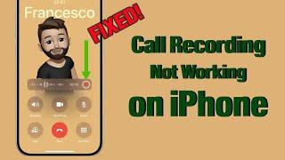 Fixed iPhone call Recording not Working After iOS 18 Update | Apple info