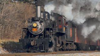 Strasburg Railroad 89: The First Trains of 2025 on a frigid January Day