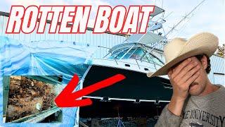 NO ONE COULD HAVE EXPECTED THIS | 2000 Pursuit 3400 BOAT RESTORATION | Major Hull Repair