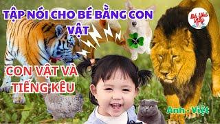 [top1] Con vật và tiếng kêu | hướng dẫn bé nói dễ dàng