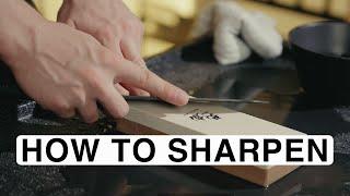 How to Sharpen a Knife - Japanese Kitchen Knife Introduction | MUSASHI JAPAN